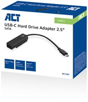 ACT AC1525 tussenstuk voor kabels USB Type-C SATA 7-pin + 15pin Zwart-2