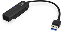 ACT AC1510 tussenstuk voor kabels SATA USB Type-A Zwart