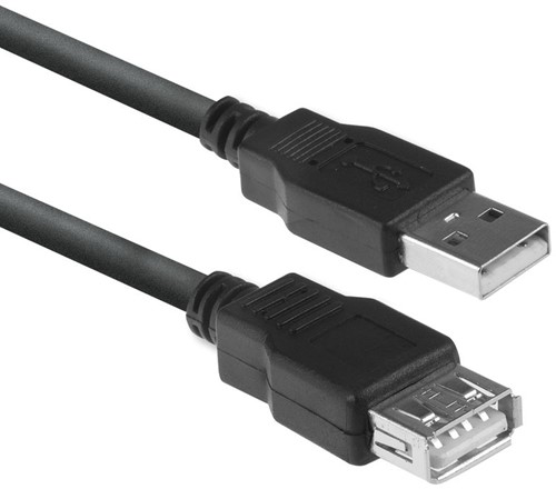 ACT AC3043 USB-kabel 3 m USB 2.0 USB A Zwart