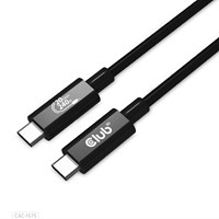 CLUB3D USB4 Gen2x2 Type-C Bi-Directional Cable 4K60Hz, Data 20Gbps, PD 240W(48V/5A) EPR M/M 2m USB IF GECERTIFCIEERD-2