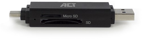 ACT AC6375 geheugenkaartlezer USB 3.2 Gen 1 (3.1 Gen 1) Zwart-2