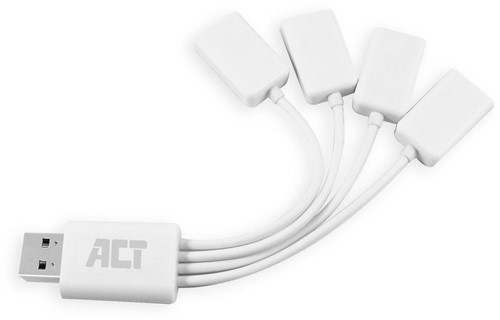 ACT AC6210 interface hub USB 3.2 Gen 1 (3.1 Gen 1) Type-A 480 Mbit/s Wit