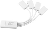 ACT AC6210 interface hub USB 3.2 Gen 1 (3.1 Gen 1) Type-A 480 Mbit/s Wit-2