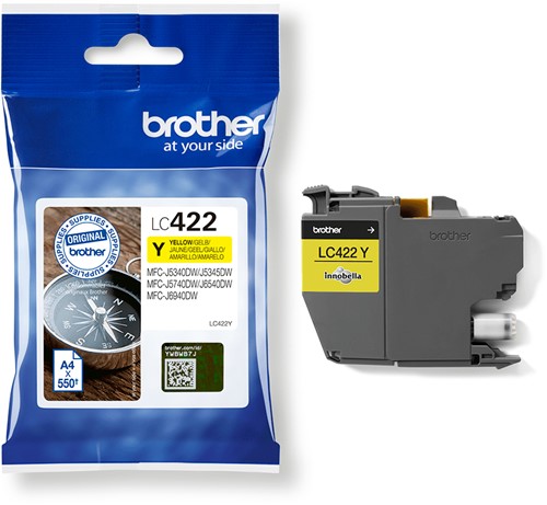 Inktcartridge Brother LC-422Y geel-2