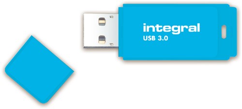 USB-stick 2.0 Integral 16GB neon blauw-2