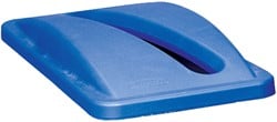 Afvalbakdeksel Slim Jim blauw voor papier