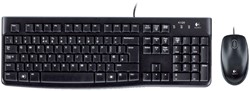 Toetsenbord- en muisset Logitech MK120 bedraad QWERTY zwart
