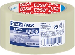 Verpakkingstape tesapack® Strong 66mx50mm PP transparant