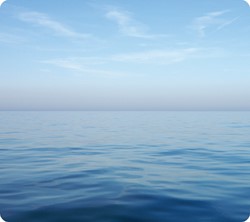 Muismat Fellowes natuur collectie blauwe oceaan 228x203mm