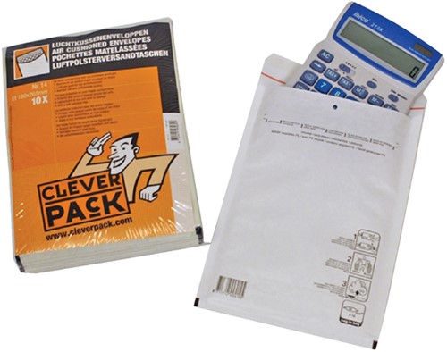 Envelop CleverPack luchtkussen nr19 320x455mm wit pak à 10 stuks-2