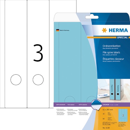 Rugetiket HERMA 5090 smal 38x192mm zelfklevend wit-3