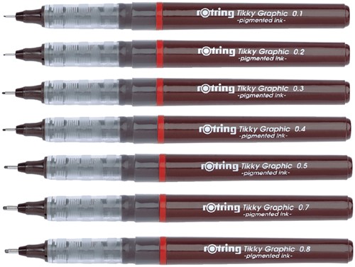Fineliner rOtring Tikky Graphic 0.1mm-2
