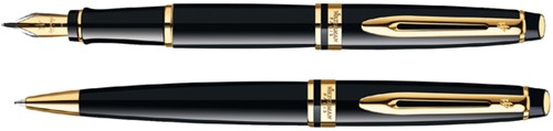 Vulpen Waterman Expert black lacquer GT medium-2