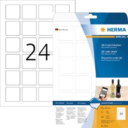 Etiket HERMA 9642 40x40mm QR-code wit 600stuks