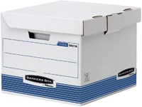Archiefdoos Bankers Box System flip top kubus wit blauw-2