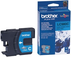 Inktcartridge Brother LC-980C blauw