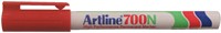 Viltstift Artline 700 rond 0.7mm rood-3