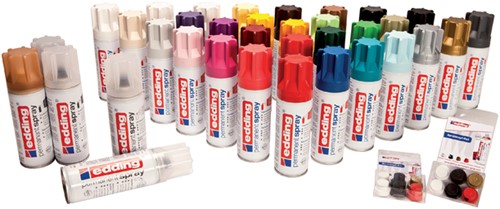Verfspuitbus edding 5200 permanent spray mat pastelroze-2