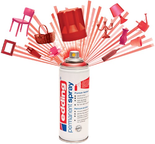 Verfspuitbus edding 5200 permanent spray mat rijkgoud-2