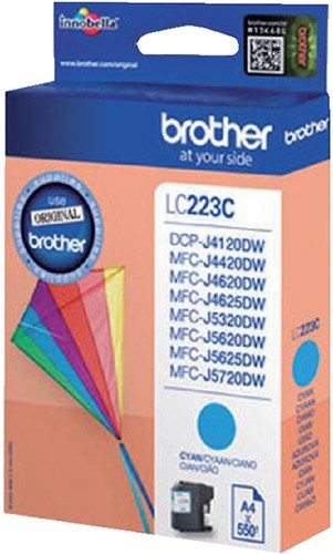 Inktcartridge Brother LC-223C blauw-2