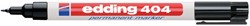 Viltstift edding 404 rond zwart 0.75mm