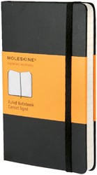 Notitieboek Moleskine pocket 90x140mm lijn zwart