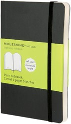 Notitieboek Moleskine pocket 90x140mm blanco zwart