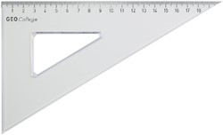 Driehoek Aristo 23620 200mm 30/60graden transparant