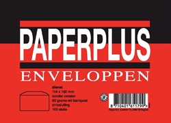 Envelop Paperplus C6 372001 zelfklevend wit