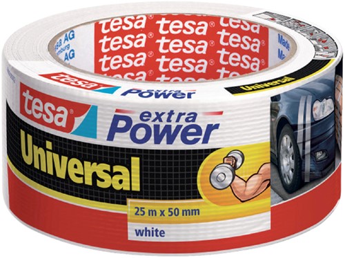 Duct tape tesa® extra Power Universal 25mx50mm wit