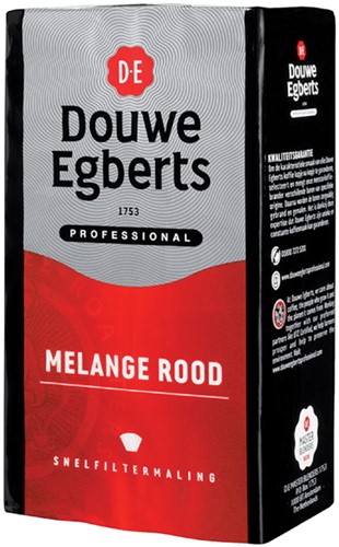Koffie Douwe Egberts snelfiltermaling Melange Rood 500gr-2