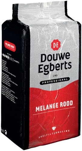 Koffie Douwe Egberts snelfiltermaling Melange Rood 1kg-2