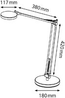 Bureaulamp Hansa ledlamp 4you aluminium-2
