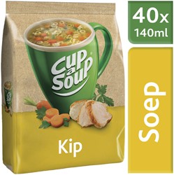 Cup-a-soup machinezak kip met 40 porties