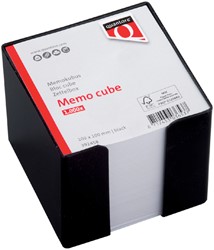 Memokubus Quantore 10x10x9cm zwart met 900vel