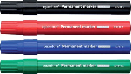 Permanent marker Quantore rond 1-1.5mm zwart-2