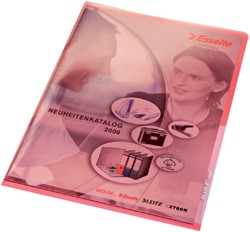 Insteekmap L-model Leitz Premium copy safe 0.15mm PVC A4 rood 100 stuks