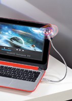 Ventilator Hama voor notebook zwanenhals USB zilvergrijs-3