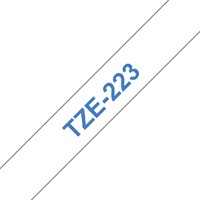 Labeltape Brother P-touch TZE-223 9mm blauw op wit-2