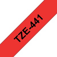 Labeltape Brother P-touch TZE-441 18mm zwart op rood-2