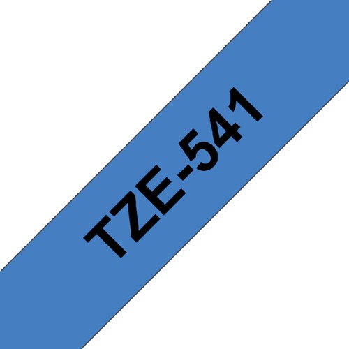 Labeltape Brother P-touch TZE-541 18mm zwart op blauw-2