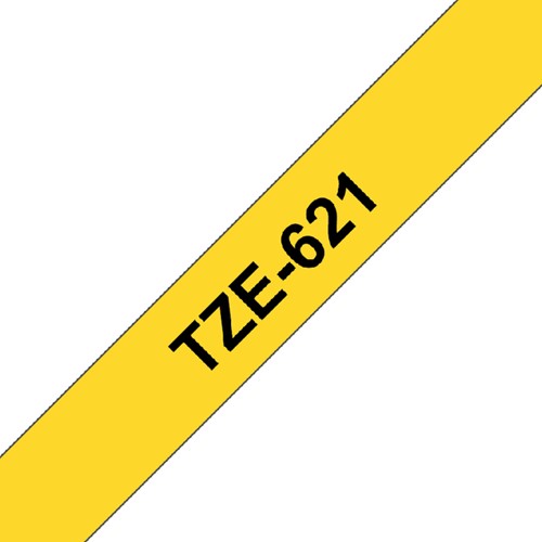 Labeltape Brother P-touch TZE-621 9mm zwart op geel-3