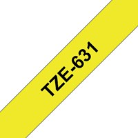 Labeltape Brother P-touch TZE-631 12mm zwart op geel-2