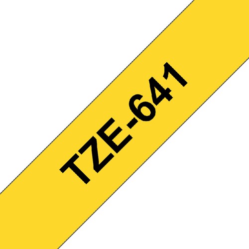 Labeltape Brother P-touch TZE-641 18mm zwart op geel-2
