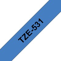 Labeltape Brother P-touch TZE-531 12mm zwart op blauw-2