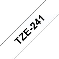 Labeltape Brother P-touch TZE-241 18mm zwart op wit-2