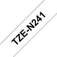 Labeltape Brother P-touch TZe-N241 ongelamineerd 18mm zwart op wit-2