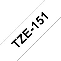 Labeltape Brother P-touch TZE-151 24mm zwart op transparant-3