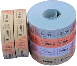 Entreebewijs Combicraft nummering 1-1000 blauw