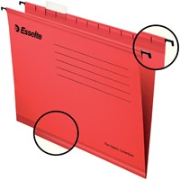 Hangmap Esselte Classic folio V-bodem 382x240mm rood